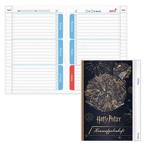 ROTH Hausaufgabenheft Harry Potter für clevere Faule liniert DIN A5 ohne Rand, 104 Blatt, 1 St.