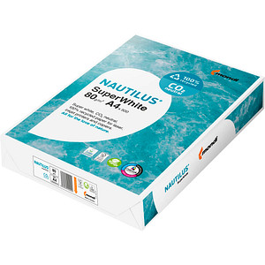 NAUTILUS® Recyclingpapier SuperWhite CO2 neutral DIN A4 80 g/qm 500 Blatt NAUTILUS® Recyclingpapier SuperWhite CO2 neutral DIN A4 80 g/qm 500 Blatt