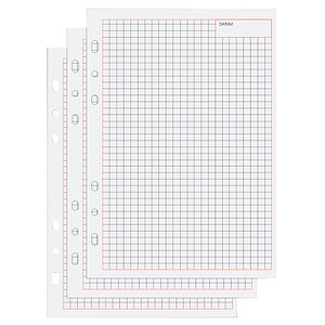 50 bind Ringbuch-Ergänzungsblätter kariert A5