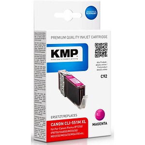 KMP C92 magenta Tintenpatrone ersetzt Canon CLI-551 XL M KMP C92 magenta Tintenpatrone ersetzt Canon CLI-551 XL M