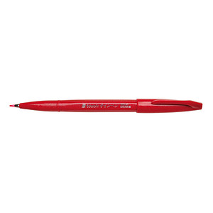 Pentel SES15C-B Brush-Pen rot, 1 St.