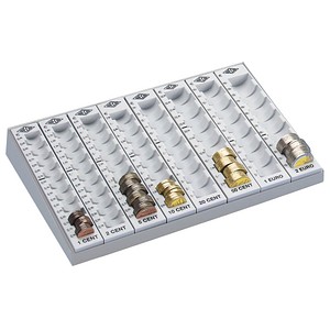 WEDO Zählbrett lichtgrau Metall-Gehäuse, 1 St.