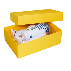 BUNTBOX XL Geschenkboxen 8,6 l gelb 34,0 x 22,0 x 11,5 cm