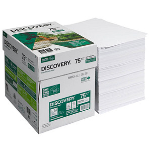 DISCOVERY Kopierpapier DISCOVERY DIN A4 75 g/qm 2.500 Blatt Maxi-Box