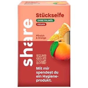 share Pfirsich & Orange Feste Seife 100 g, 1 St.