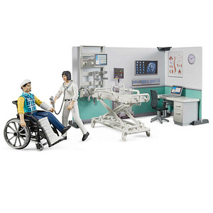 bruder bworld 62711 Krankenstation Spielfiguren-Set