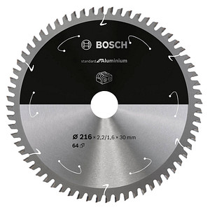 BOSCH Standard for Aluminium Kreissägeblatt 216,0 mm, 64 Zähne