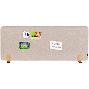 Legamaster Tischtrennwand ELEMENTS 7-209835, beige 160,0 x 60,0 cm