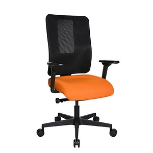 Topstar Bürostuhl Sitness Open X (N) Deluxe, OX300TW2 T340 Stoff orange, Gestell schwarz