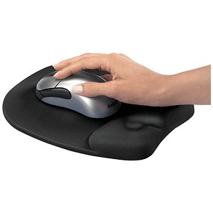 Fellowes Mousepad mit Handgelenkauflage Memory Foam schwarz