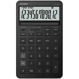 CASIO JW-200DQ-BK Taschenrechner eisenschwarz