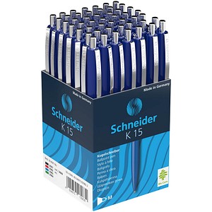 Schneider Kugelschreiber K15 blau, Schreibfarbe: blau, 50 St.