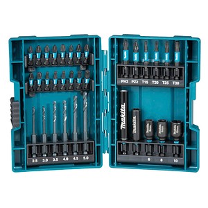 makita B-66896 Bohrer- und Bit-Set, 33-teilig