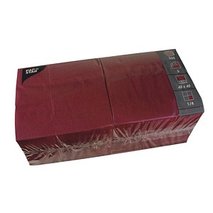 PAPSTAR Servietten bordeaux 3-lagig 20,0 x 20,0 cm 250 St.