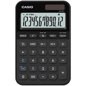 CASIO MS-20YC-BK Taschenrechner schwarz