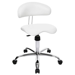 Topstar Bürostuhl Sitness® 40, ST290D16 Kunstleder weiß, Gestell chrom