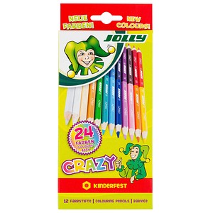 JOLLY Supersticks Crazy Buntstifte farbsortiert, 12 St.