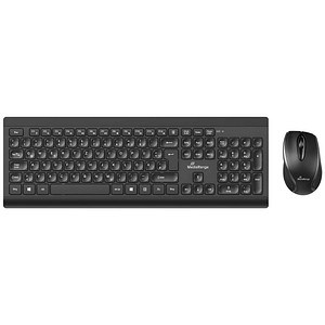 MediaRange MROS104 Tastatur-Maus-Set kabellos schwarz