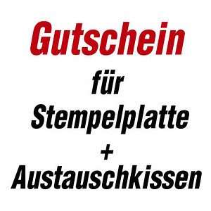 trodat Gutschein für Stempelplatte für trodat 5200 mit Logo