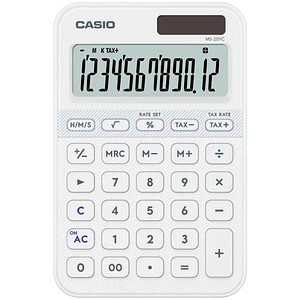 CASIO MS-20YC-WE Taschenrechner weiß