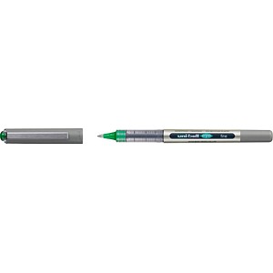 uni-ball eye fine UB-157E Tintenroller silber 0,4 mm, Schreibfarbe: grün, 1 St.