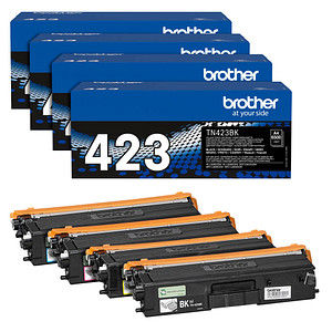 brother TN-423BK/C/M/Y  schwarz, cyan, magenta, gelb Toner, 4er-Set