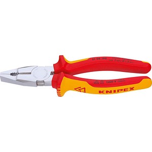 KNIPEX Kombizange VDE 01 06 190 verchromt 19,0 cm