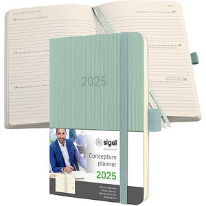 SIGEL Taschenkalender Conceptum 2025 mintgrün