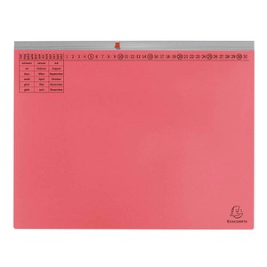 Exacompta Hängehefter Exaflex Karton rot DIN A4 1x Amtsheftung, 25 St.