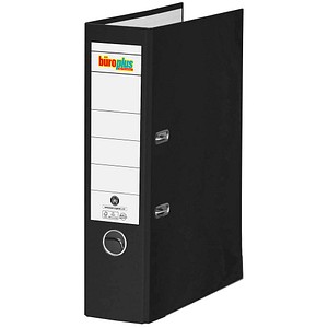 büroplus Ordner schwarz Karton 8,0 cm DIN A4, 1 St.