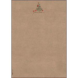 SIGEL Weihnachtsbriefpapier Christmas with Apples Motiv DIN A4 100 g/qm 100 Blatt