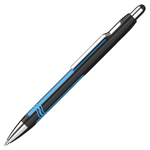 Schneider Kugelschreiber Epsilon schwarz/cyan, Schreibfarbe: blau, 1 St.