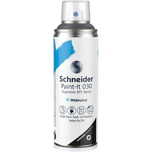 Schneider Paint-It 030 Supreme DIY Acrylspray Sprühfarbe dark grey matt, 1 St.