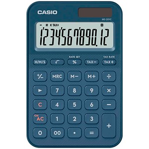 CASIO MS-20YC-NY Taschenrechner marineblau