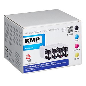 4 KMP E220VX schwarz, cyan, magenta, gelb Tintenpatronen ersetzen EPSON T7901XL, T7902XL, T7903XL, T7904XL 4 KMP E220VX schwarz, cyan, magenta, gelb Tintenpatronen ersetzen EPSON T7901XL, T7902XL, T7903XL, T7904XL