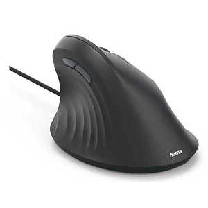 hama ECM-500R Maus ergonomisch kabelgebunden schwarz
