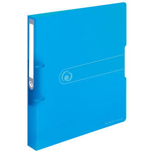 herlitz Ringbuch 2-Ringe blau-transparent 3,8 cm DIN A4