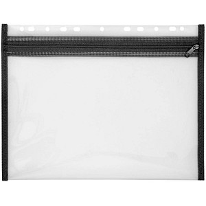 VELOFLEX Reißverschlussbeutel VELOBAG® transparent/schwarz 0,3 mm, 1 St.