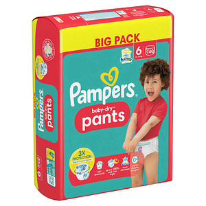 Pampers® Windeln baby-dry™ BIG PACK  Größe Gr.6 (14-19 kg) für Kids und Teens (4-12 Jahre), 40 St.