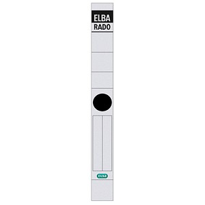 10 ELBA Ordneretiketten rado weiß für 5,0 cm Rückenbreite