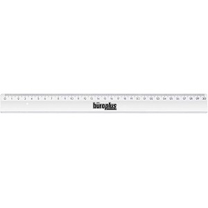 büroplus Lineal 30,0 cm, transparent
