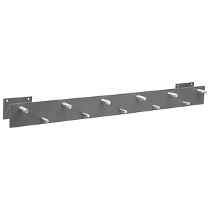 SZ Metall Wandgarderobe 50134 silber Metall 11 Haken 100,0 x 9,0 cm