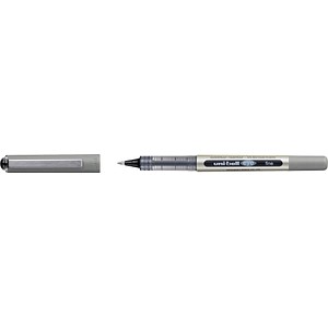 uni-ball eye fine UB-157E Tintenroller silber 0,4 mm, Schreibfarbe: schwarz, 12 St.