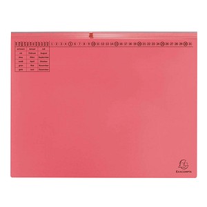 Exacompta Hängehefter Exaflex Karton rot DIN A4 2x Amtsheftung, 25 St.