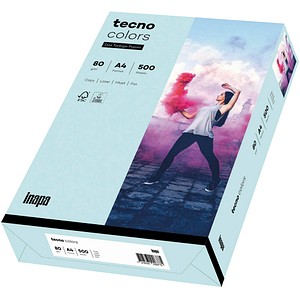 tecno Kopierpapier colors hellblau DIN A4 80 g/qm 500 Blatt tecno Kopierpapier colors hellblau DIN A4 80 g/qm 500 Blatt