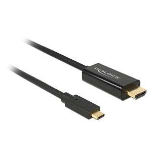 DeLOCK USB C/HDMI Kabel 4K 30Hz 3,0 m schwarz, 1 St.