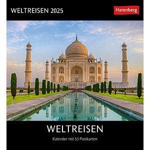 Harenberg Postkartenkalender Weltreise 2025