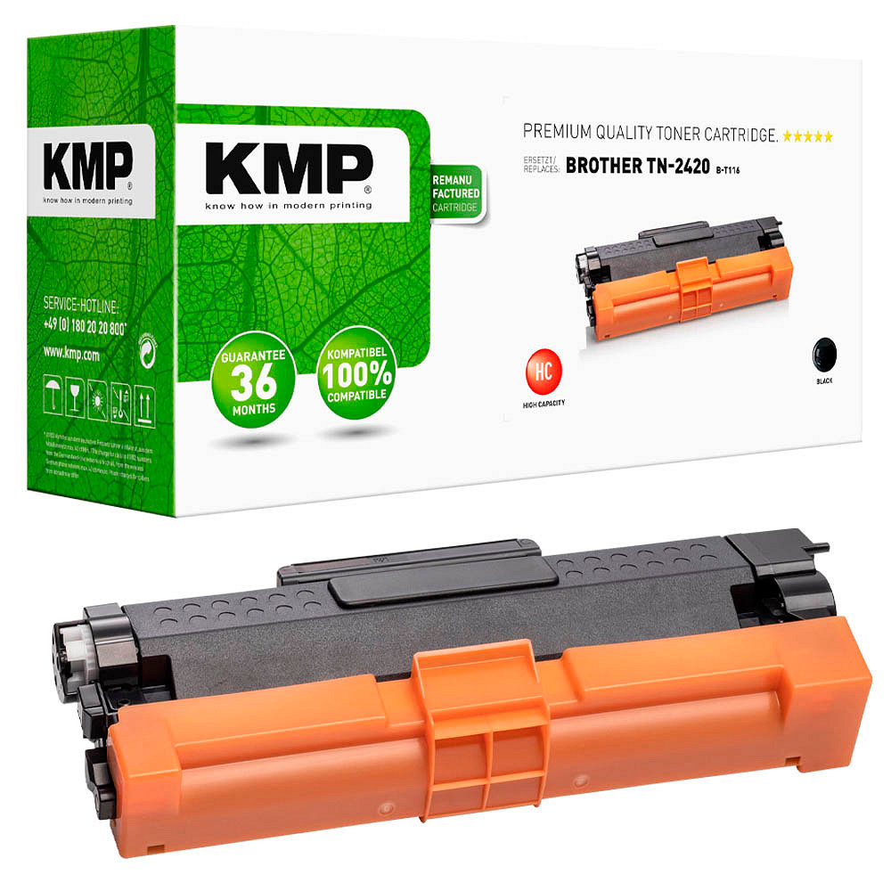 KMP B-T68 schwarz Toner kompatibel zu brother TN-2420 ++
