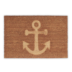 relaxdays Kokosmatte Anker braun 40,0 x 60,0 cm