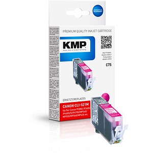 KMP C75 magenta Tintenpatrone ersetzt Canon CLI-521 M KMP C75 magenta Tintenpatrone ersetzt Canon CLI-521 M